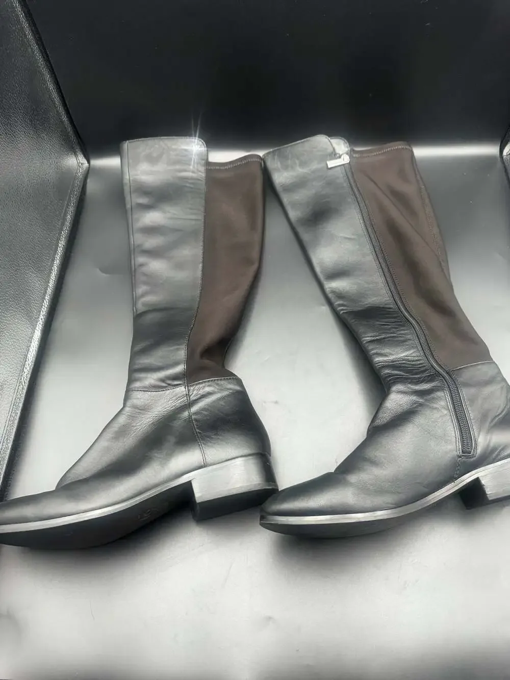 Michael Kors Black Leather Knee High Boots